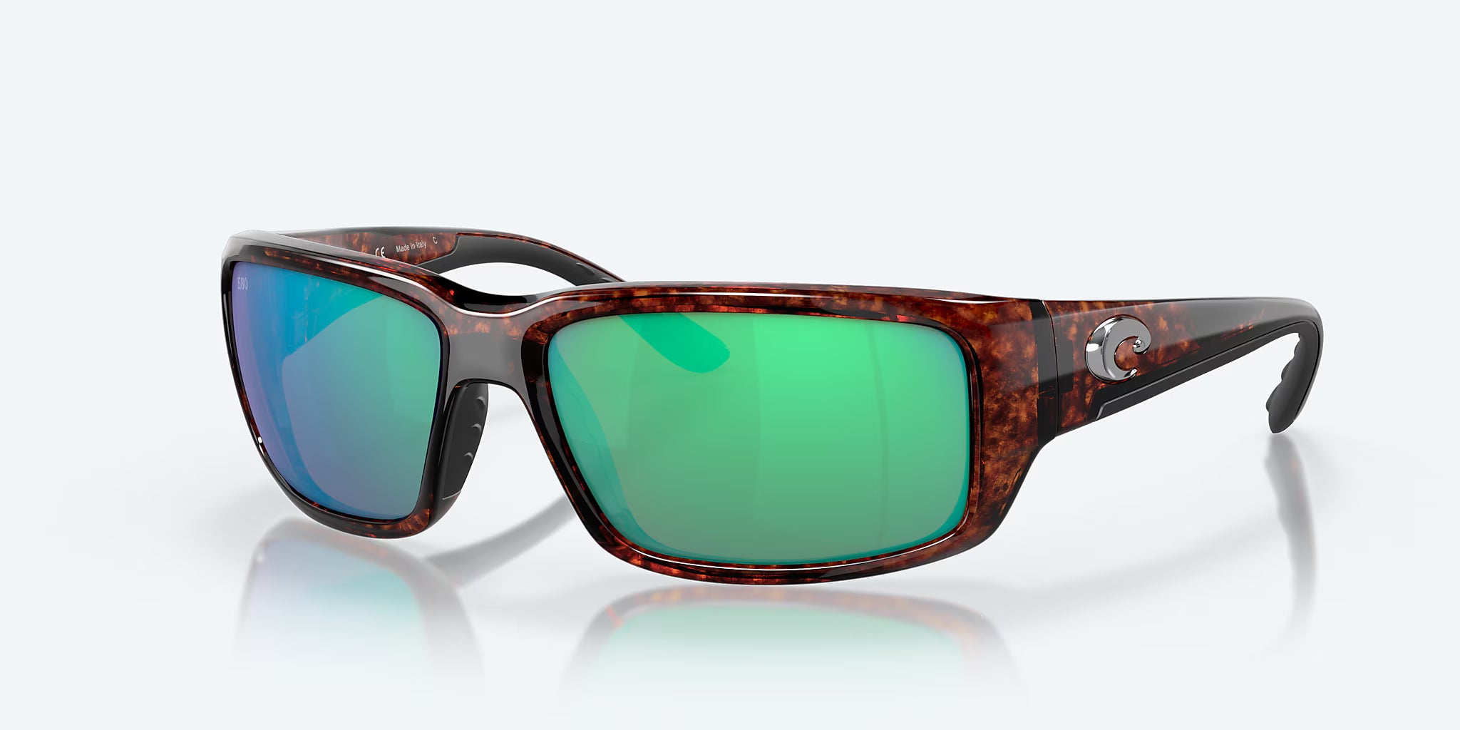 Fantail - Tortoise w/ Green Mirror