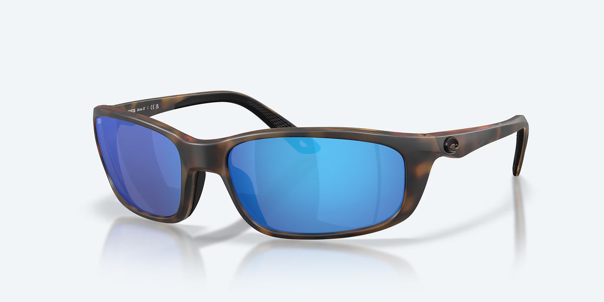 Brine II Matte Tortoise w/ Blue Mirror 580G