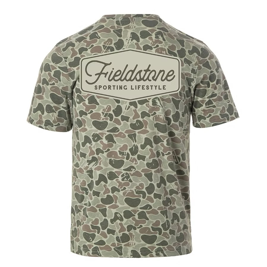 Youth Marsh Camo Logo Tee