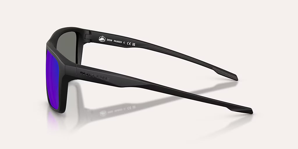 Tavern Matte Black w/ Blue Reflex Polarized