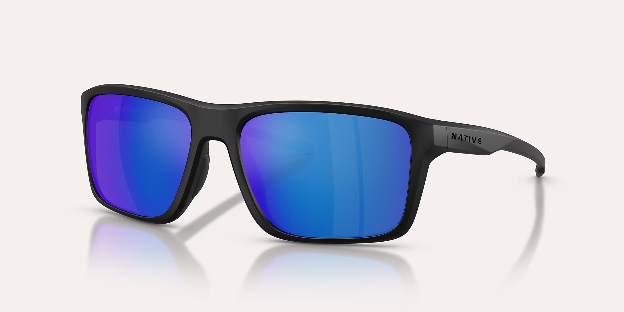 Tavern Matte Black w/ Blue Reflex Polarized