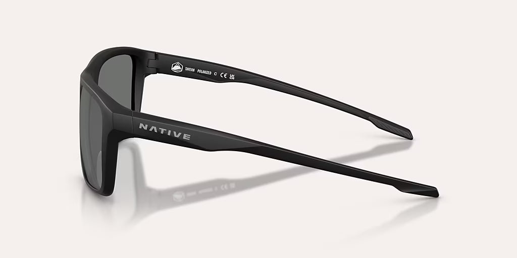Tavern Matte Black w/ Silver Reflex Polarized