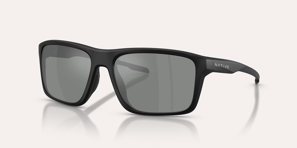 Tavern Matte Black w/ Silver Reflex Polarized