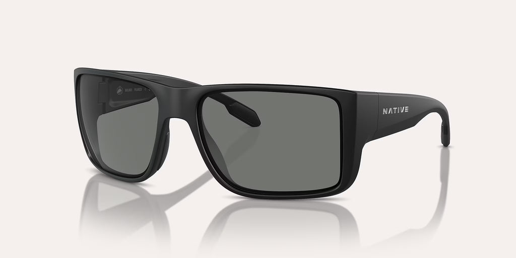 Badlands Matte Black w/ Grey Polarized