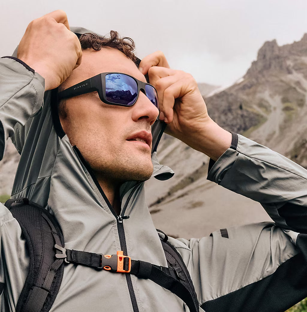 Badlands Matte Black w/ Blue Reflex Polarized