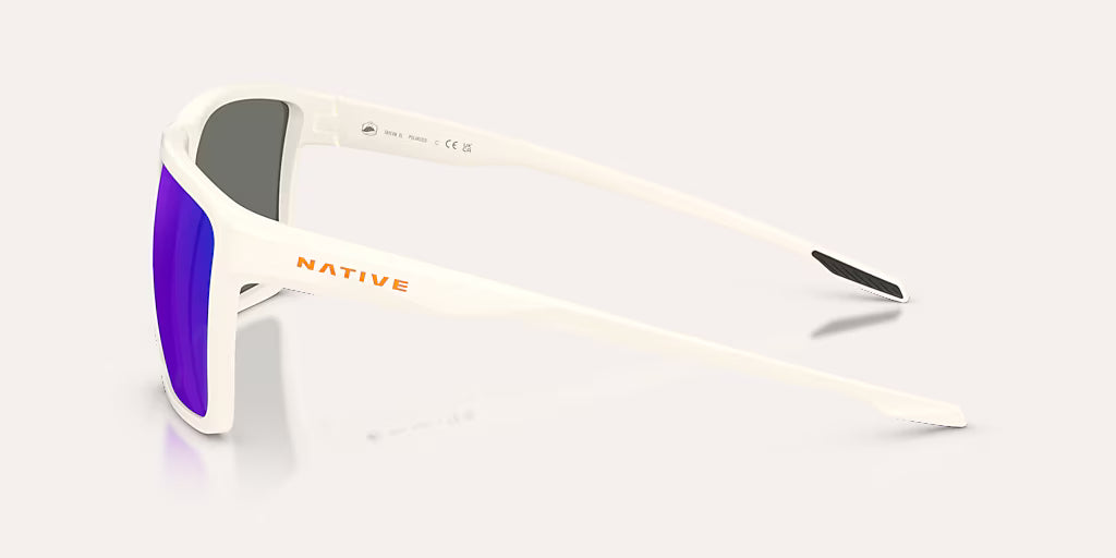 Tavern XL Cloudveil White w/ Blue Reflex Polarized