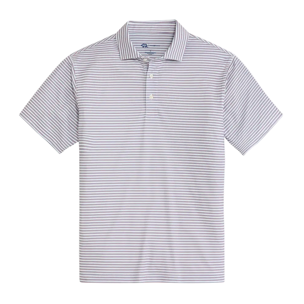 Guide Stripe Performance Pique Polo - Powder Pink