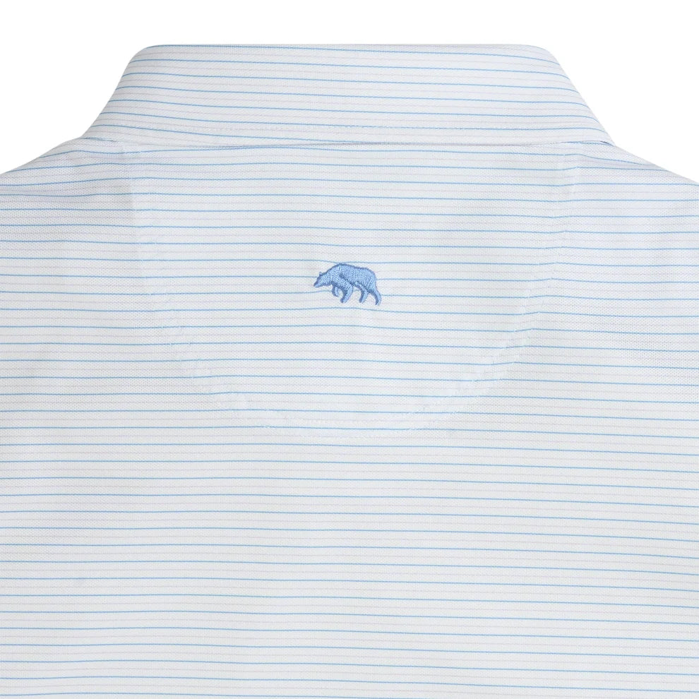 Tour Stripe Performance Pique Polo - Heron