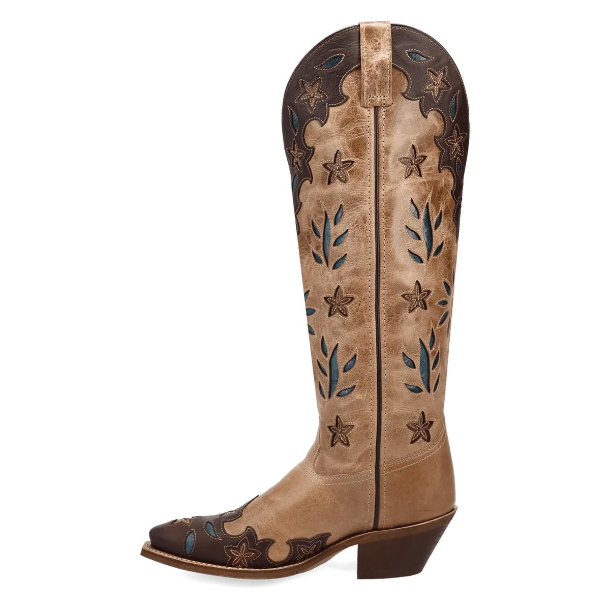 Flourish Leather Boot - Brown