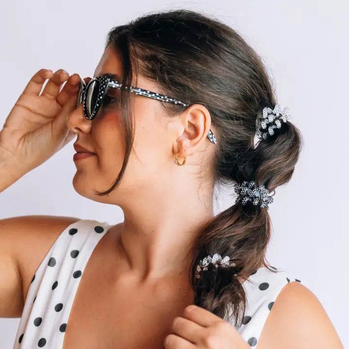 Polka Dot Party Hair Ties - Large