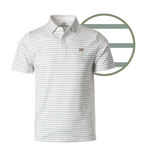 Driftwood Polo - Green/White