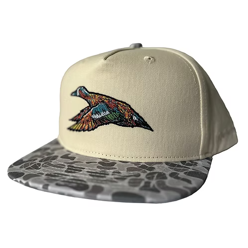 Youth Mottled Canvas Camo Bill Hat