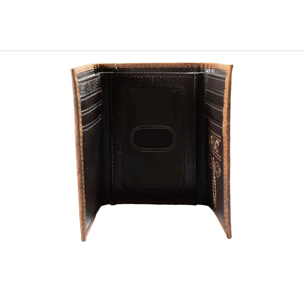 Bullhide Inlay Patch Trifold Wallet