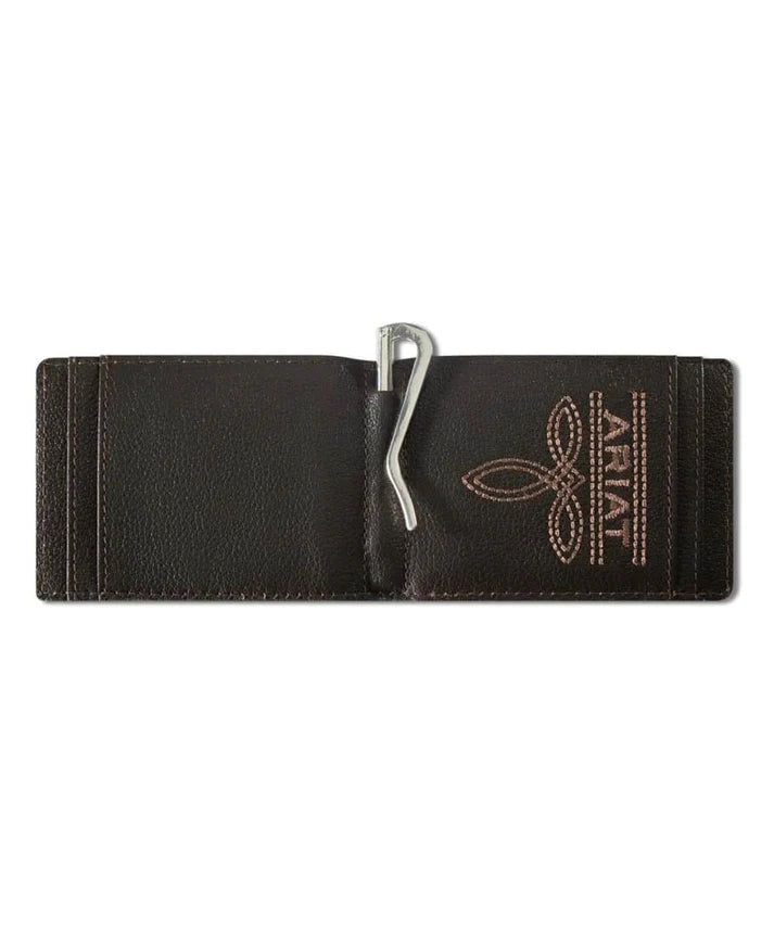 Flag Patch Bifold Money Clip Wallet