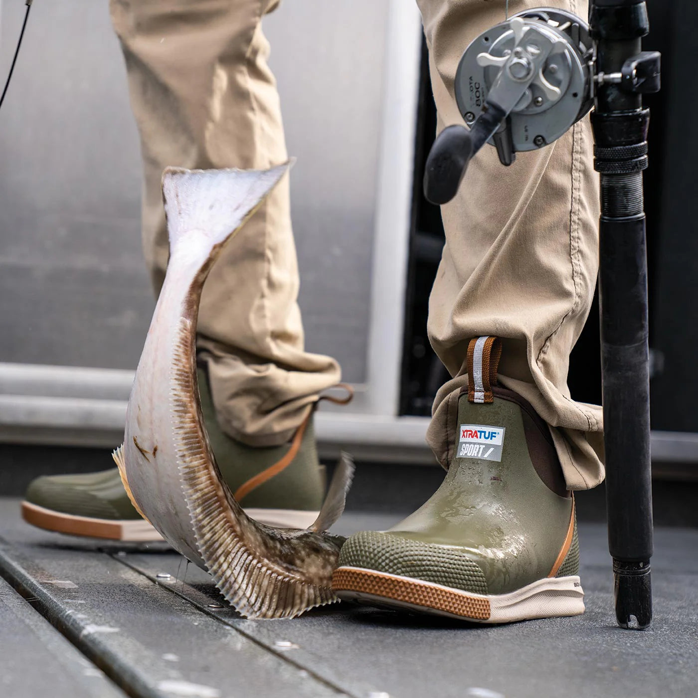 Men's Ankle Deck Boot Sport- Olive
