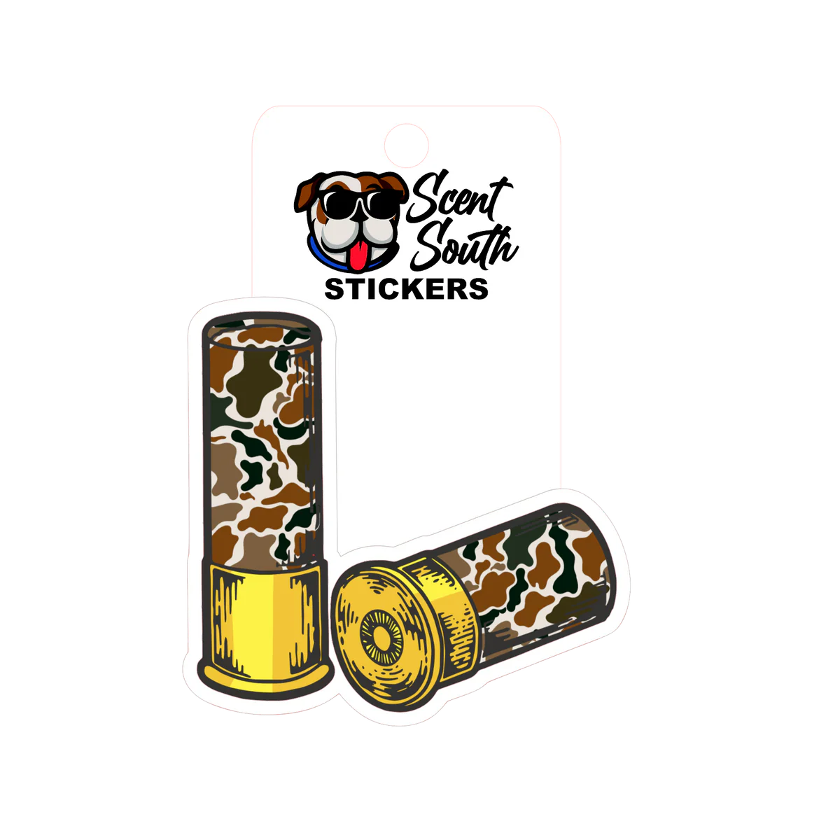 Camo Shot Shell Sticker