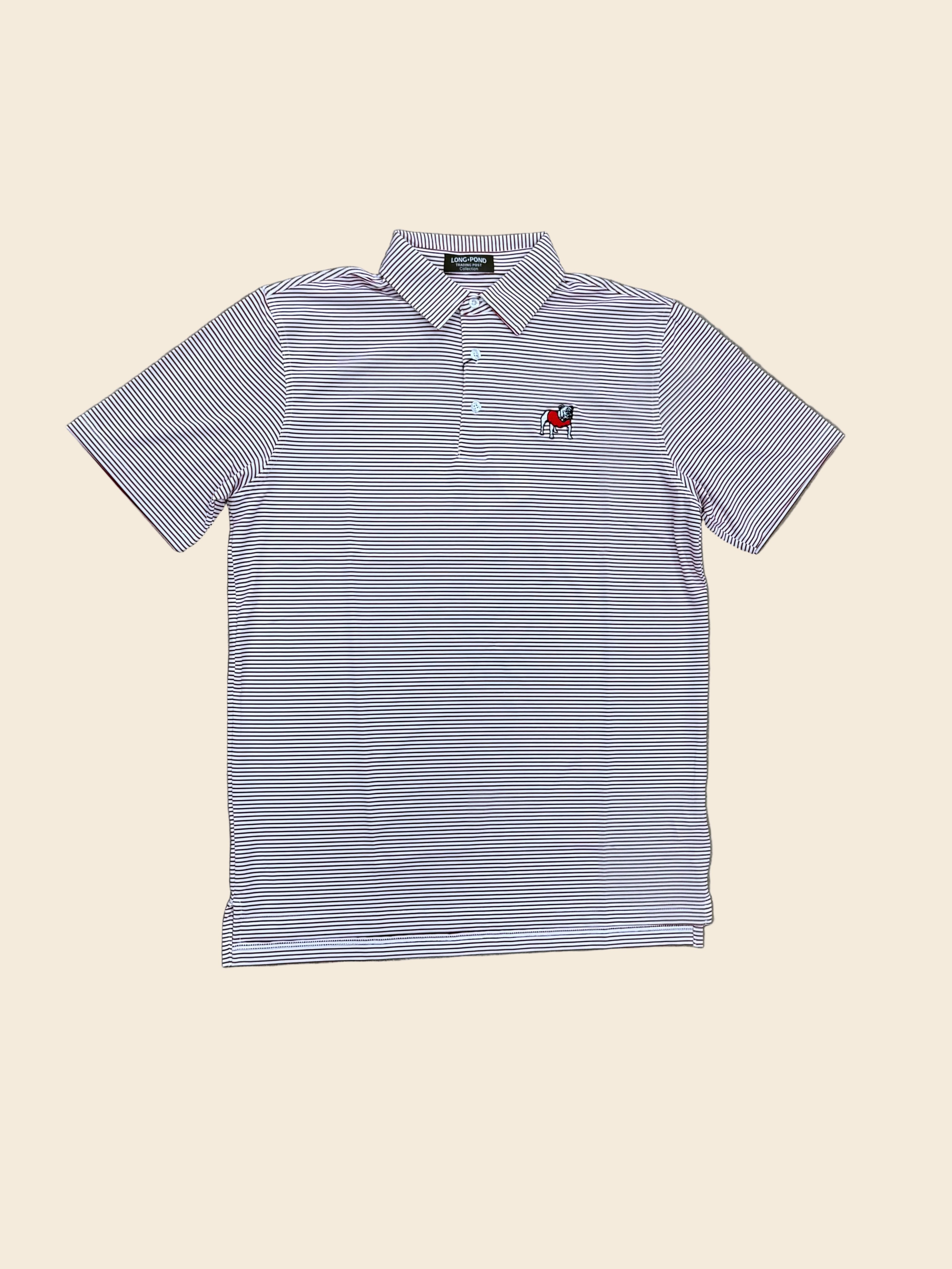 LP Standing Dawg Polo - White/Red