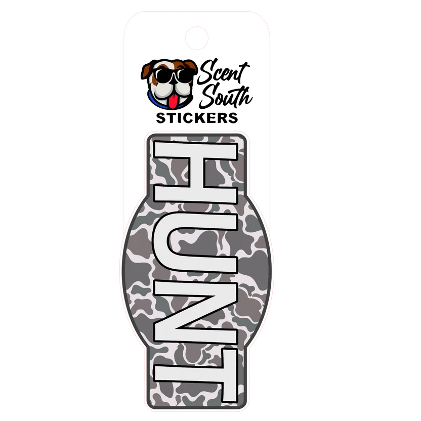 Hunt Camo Sticker
