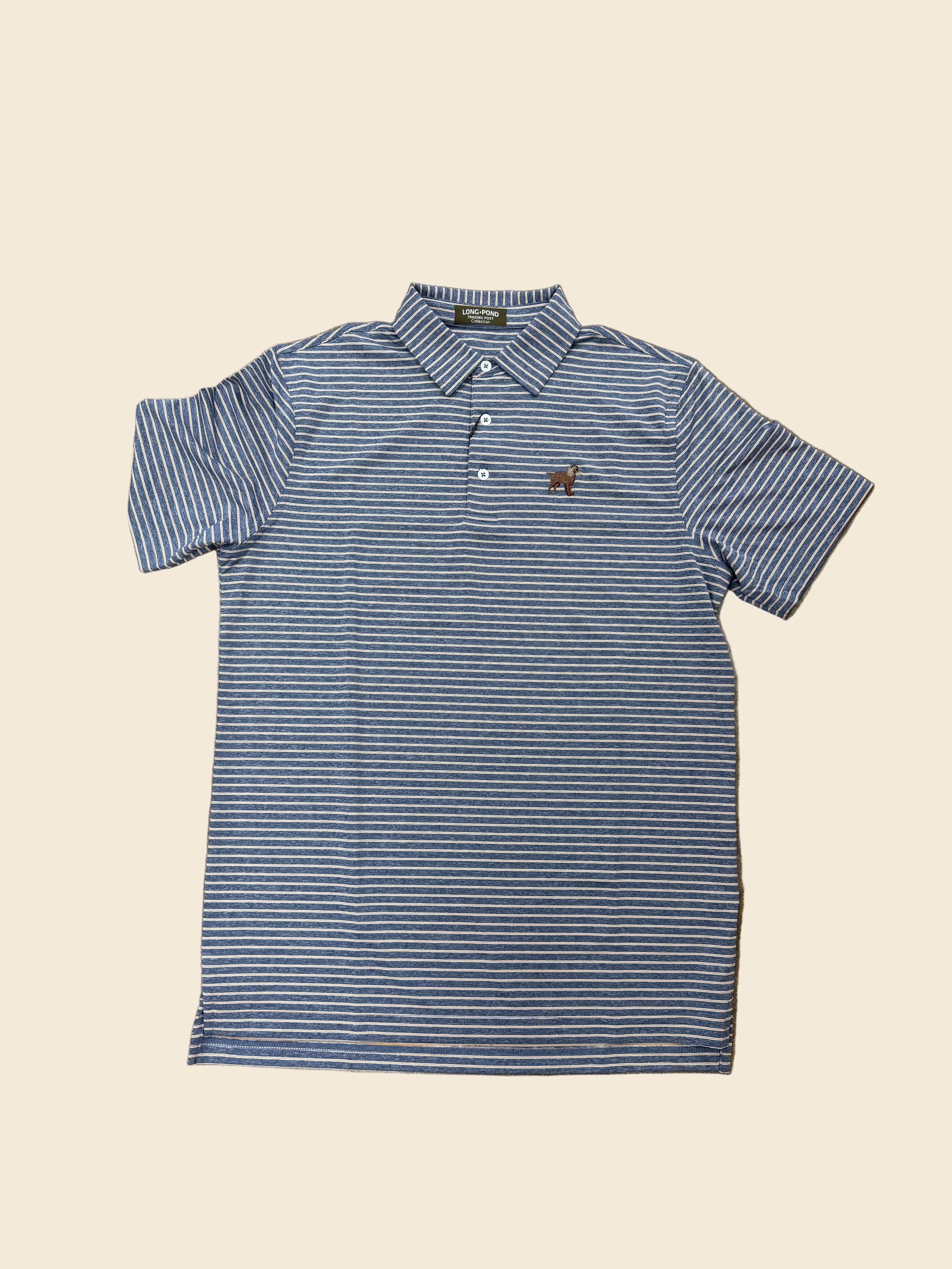 LP Boykin Polo - Navy/White/Copper