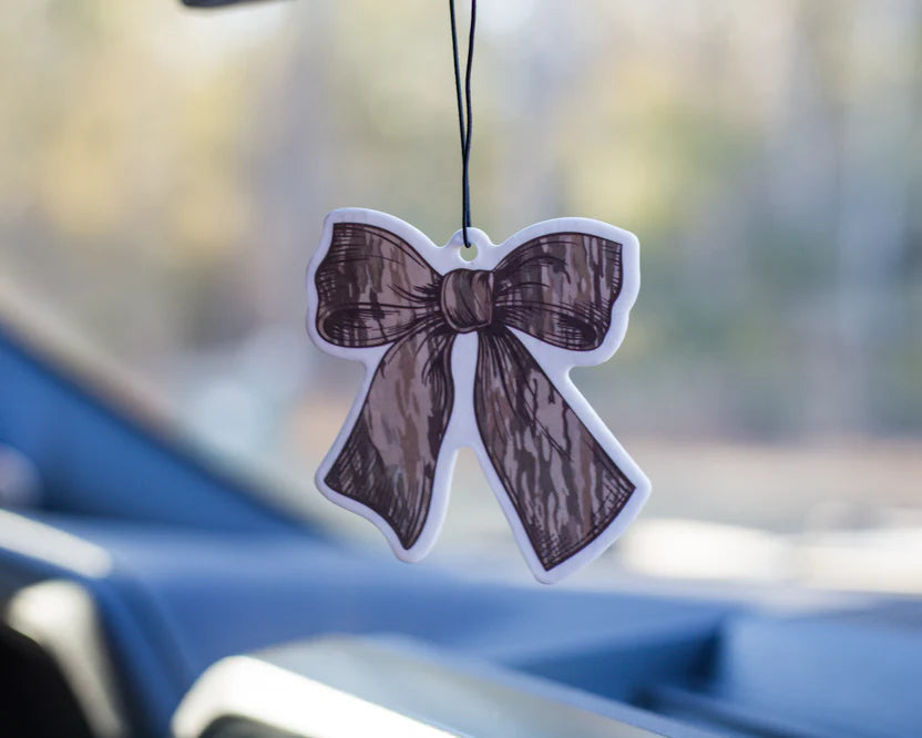 Camo Bow Air Freshener - Black Ice