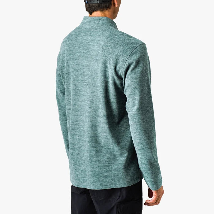 Coastal Layer 1/4 Zip Pullover - Deep Sea Heather