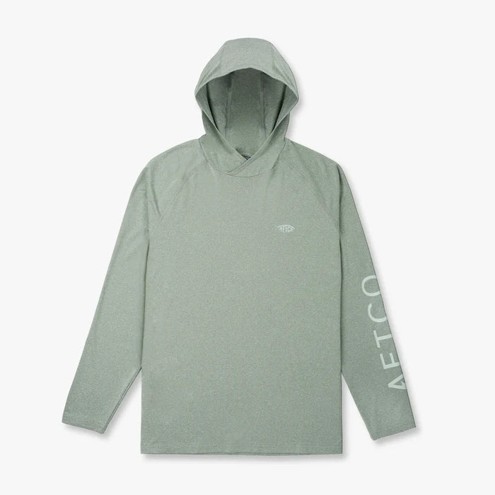 Samurai Sun Protection Hoodie Shirt - Olive Heather
