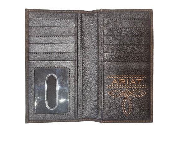 Rodeo Brown Croc Print Wallet