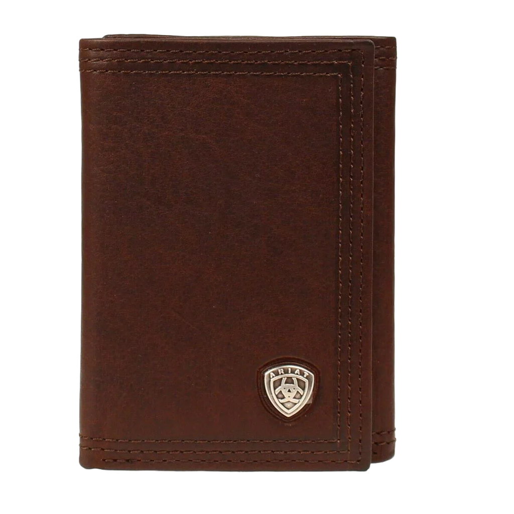 Dark Copper Trifold Shield Wallet
