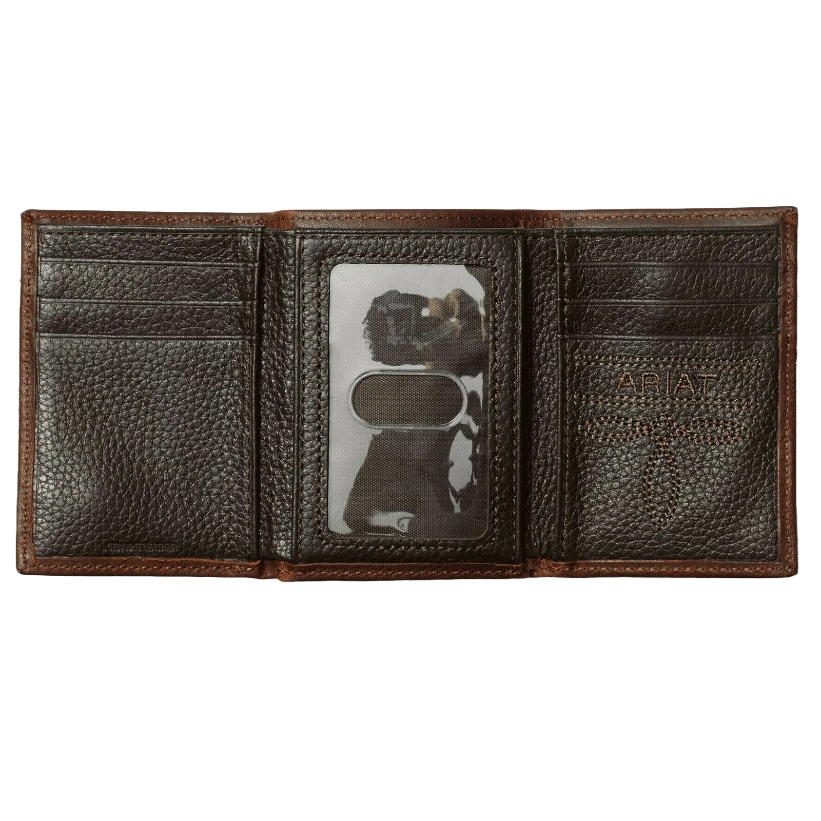 Dark Copper Trifold Shield Wallet