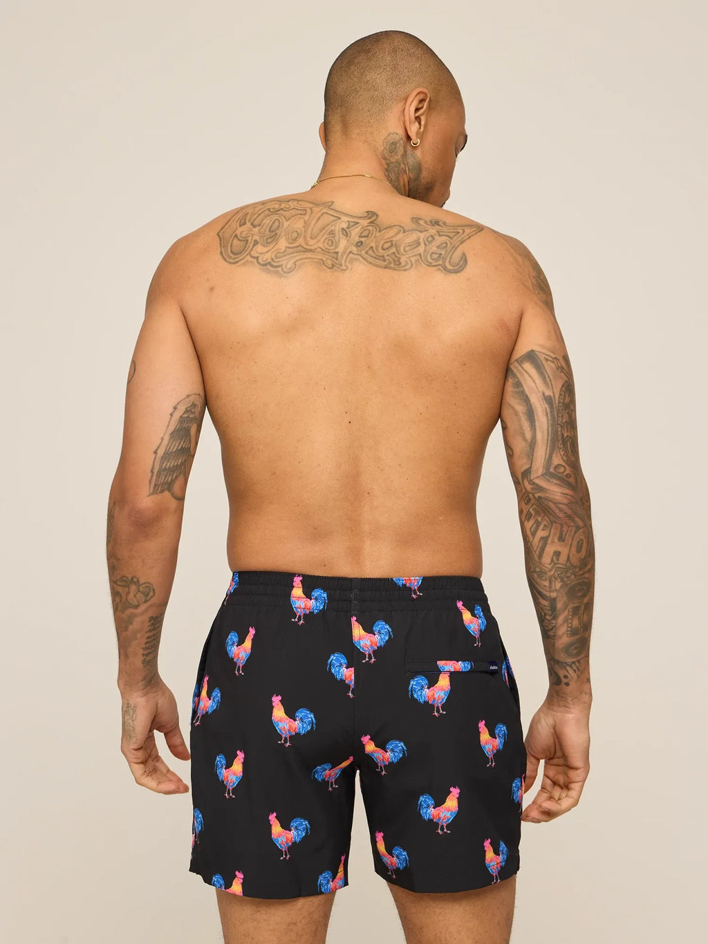 The Cockadoodle Doozies 5.5” Lined Swim Trunk