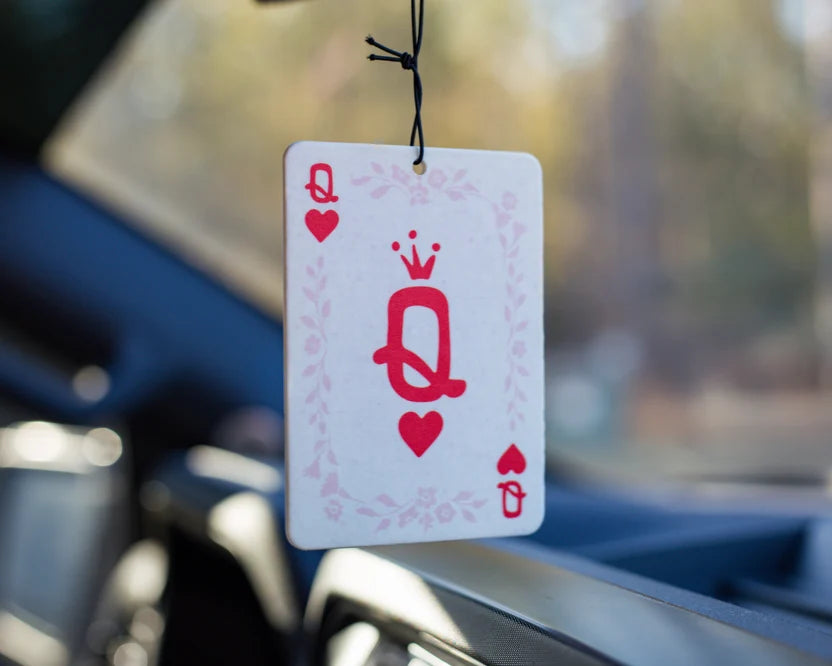 Queen of Hearts Air Freshener - New Car