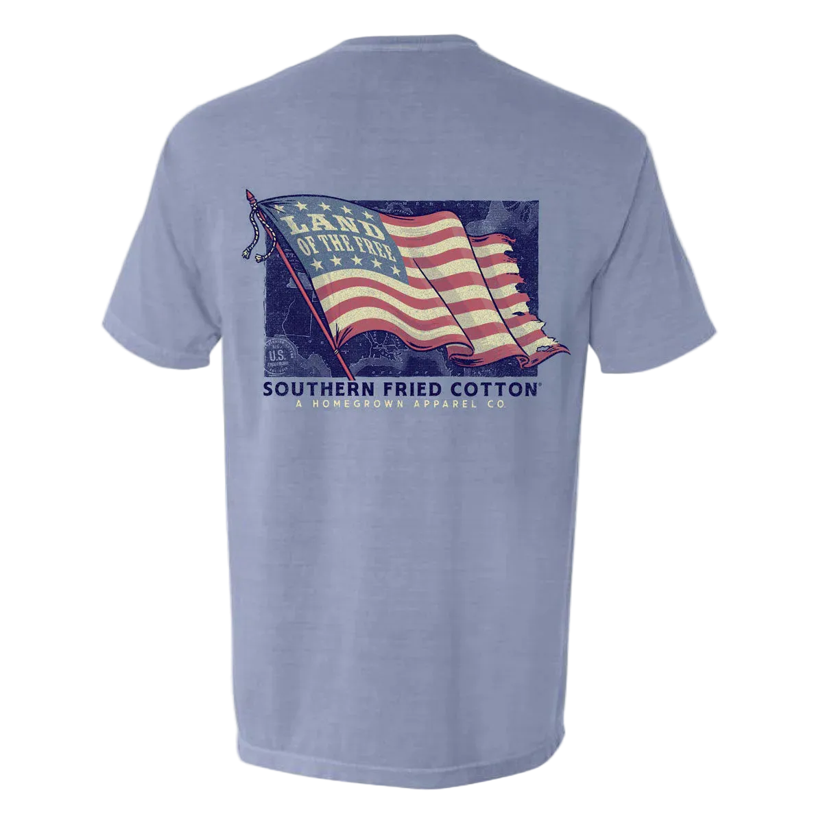 Land of the Free Tee - Ice Blue