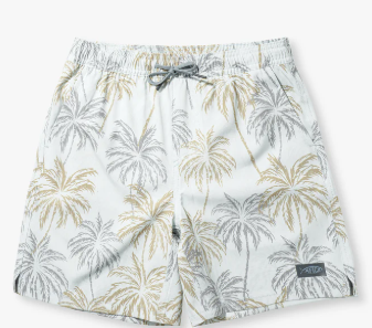 Youth Strike Printed Swim Shorts - Aqua Glass