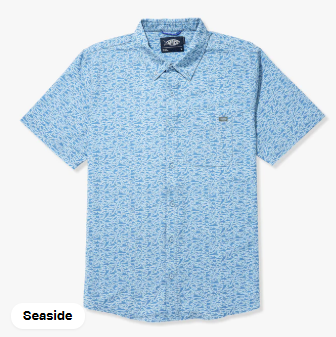 Boatbar SS Button Down Shirt - Seaside