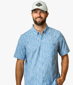 Boatbar SS Button Down Shirt - Seaside