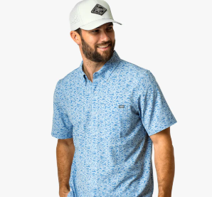Boatbar SS Button Down Shirt - Seaside