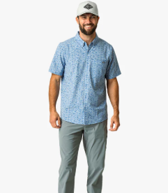 Boatbar SS Button Down Shirt - Seaside