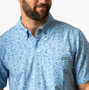 Boatbar SS Button Down Shirt - Seaside