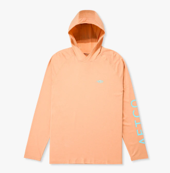 Samurai Sun Protection Hoodie Shirt - Coral Sands Heather