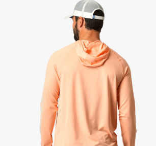 Samurai Sun Protection Hoodie Shirt - Coral Sands Heather