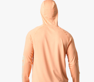 Samurai Sun Protection Hoodie Shirt - Coral Sands Heather