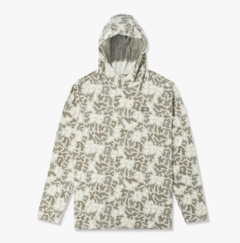 Ocean Bound Hooded Performance Shirt - Sand Grouper Camo