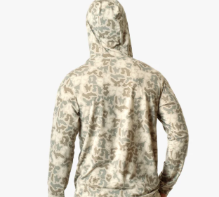 Ocean Bound Hooded Performance Shirt - Sand Grouper Camo