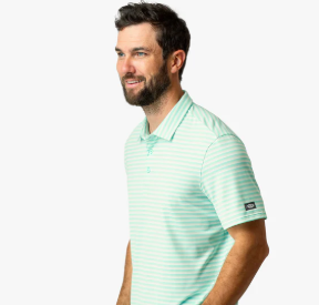 Link SS Performance Polo Shirt - Beach Glass