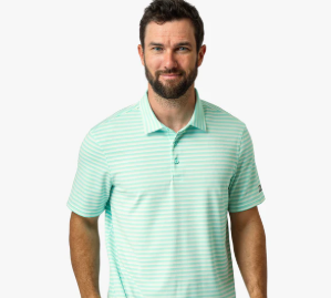 Link SS Performance Polo Shirt - Beach Glass