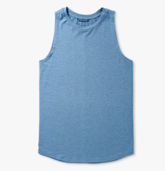 Women's Ocean Bound Performance Tank - Captains Blue Heather