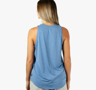 Women's Ocean Bound Performance Tank - Captains Blue Heather