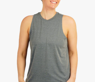 Women's Ocean Bound Performance Tank - Charcoal Heather