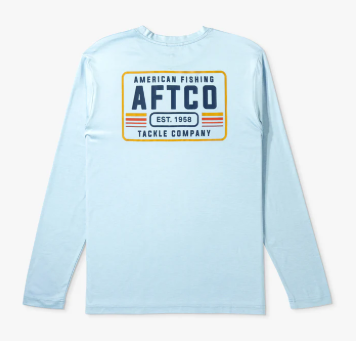 License Plate LS Sun Protection Shirt - Airy Blue Heather