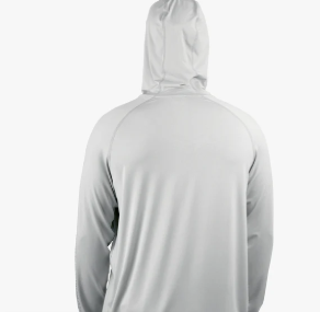 Samurai Sun Protection Hoodie Shirt - Oyster Gray Heather